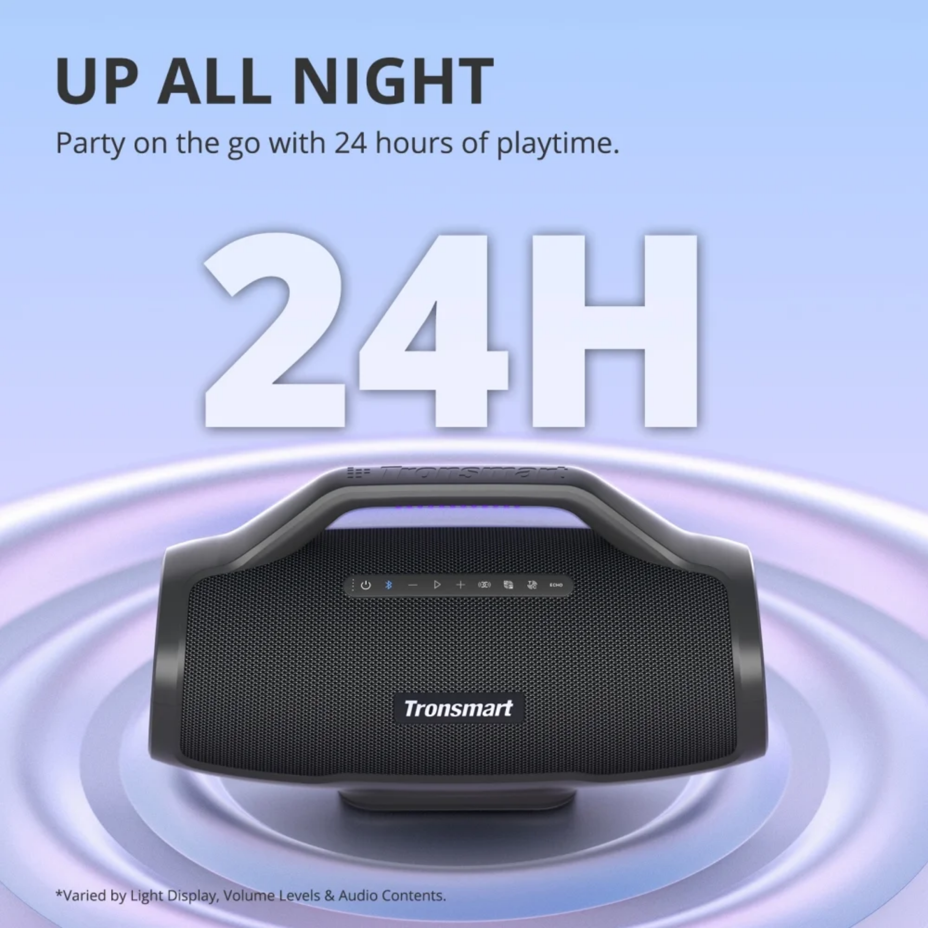 TRONSMART Bang Max 130W Portable Wireless Bluetooth Outdoor Speaker - Black