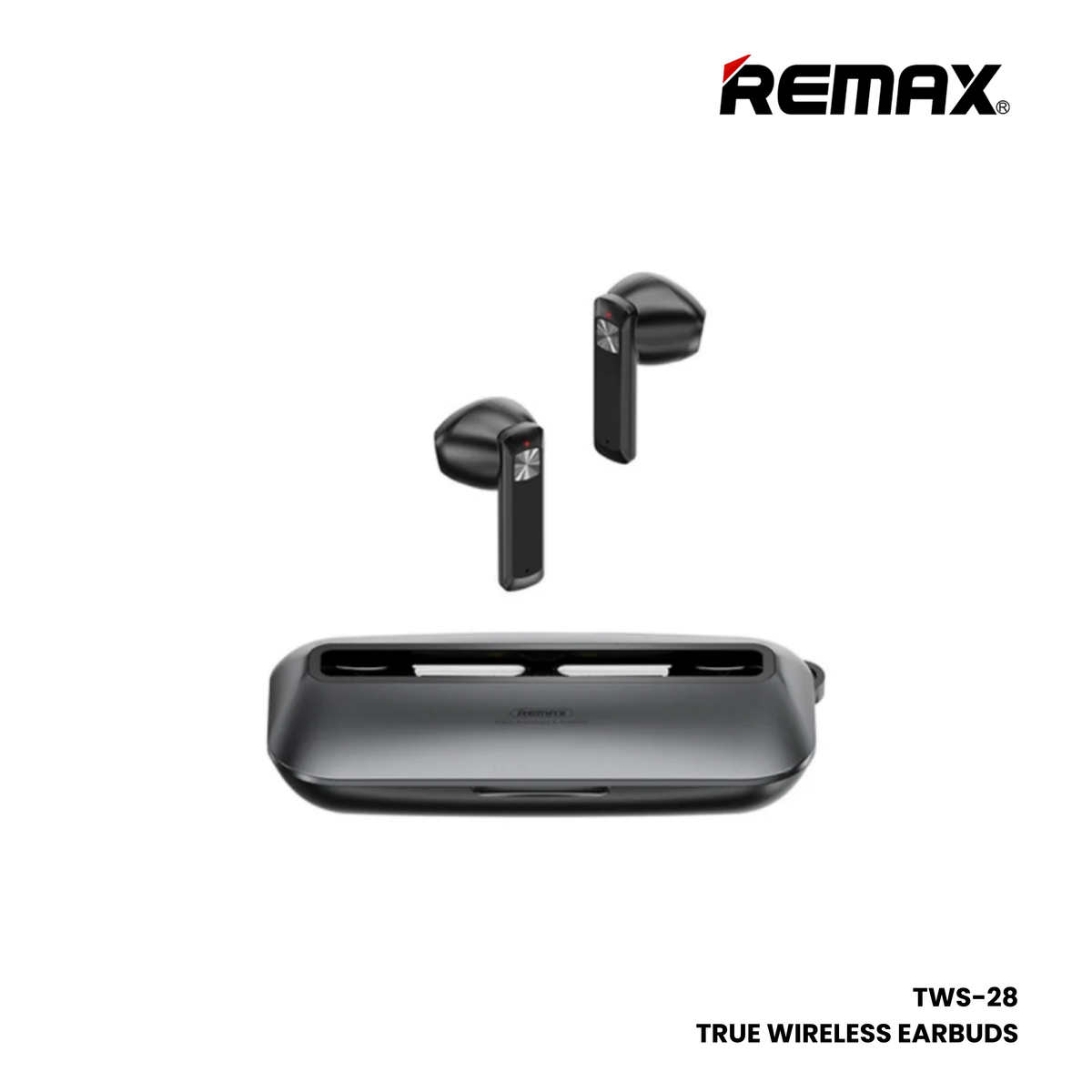 REMAX TWS-28 Wireless Bluetooth Earbuds - Grey