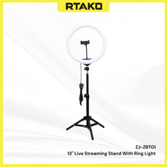 RTAKO - ZJ-ZBT01 13" Live Streaming Stand With Ring Light