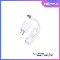REMAX RP-U14 Traveller Series 2.4A Type-C Charger Set (1 USB) - White
