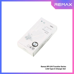 REMAX RP-U14 Traveller Series 2.4A Type-C Charger Set (1 USB) - White