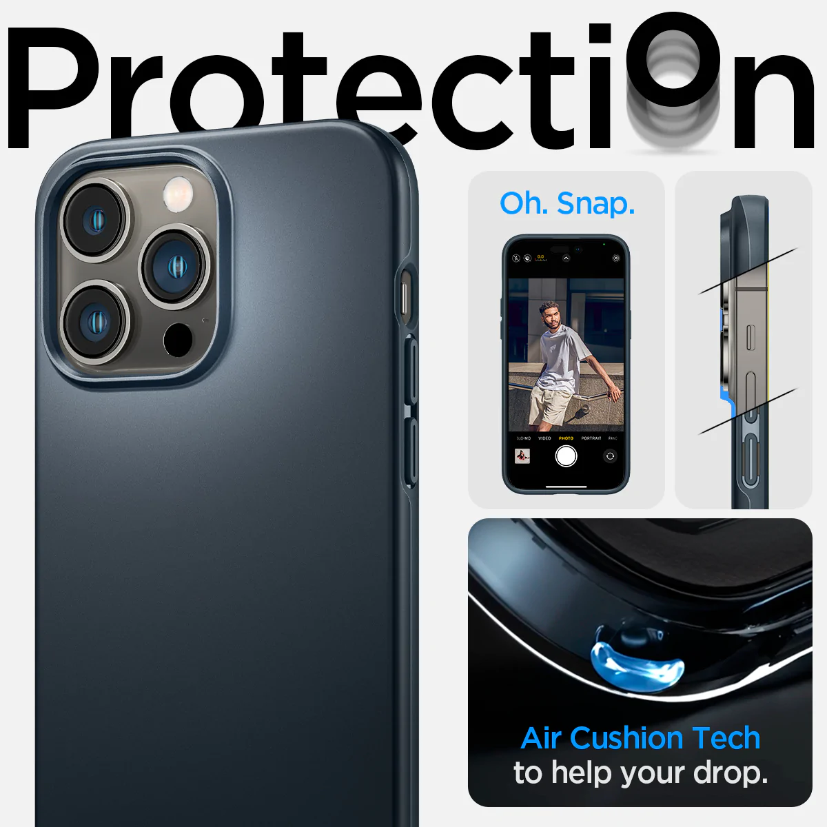 Spigen iPhone 14 Pro Max Thinfit Series-Metal Slate