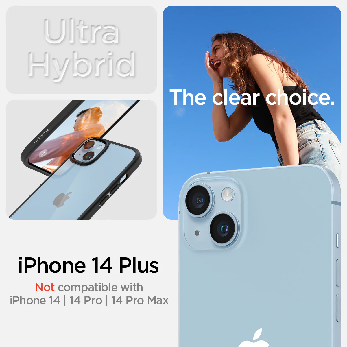 Spigen iPhone 14 Plus Ultra Hybrid Series-Matte Black