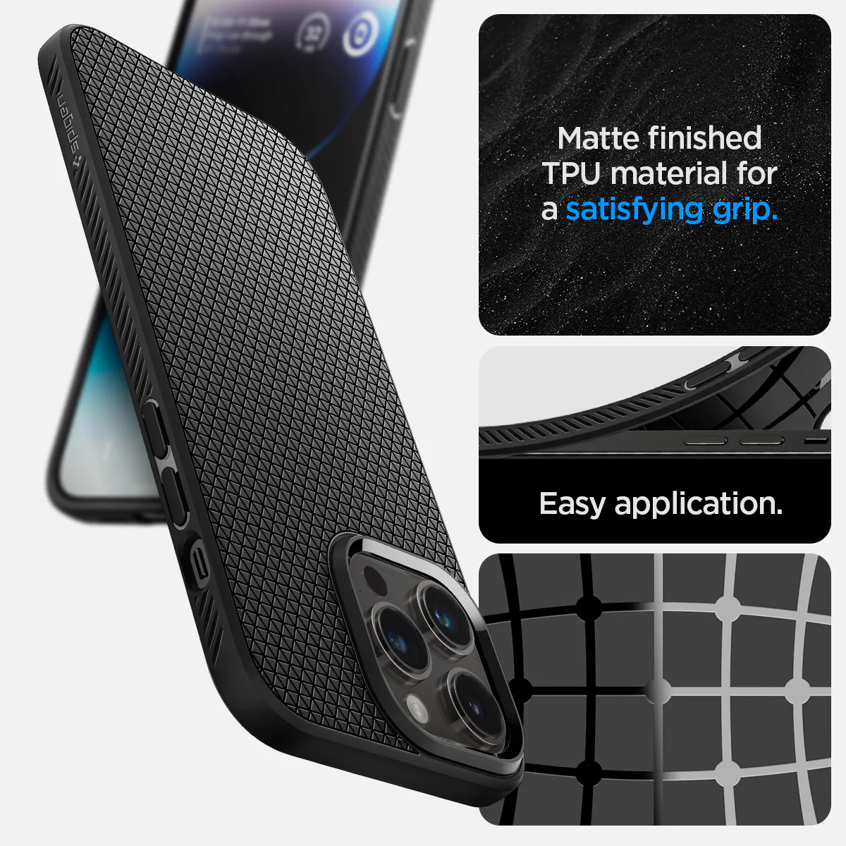 Spigen iPhone 14 Pro Max Liquid Air Series-Navy Blue