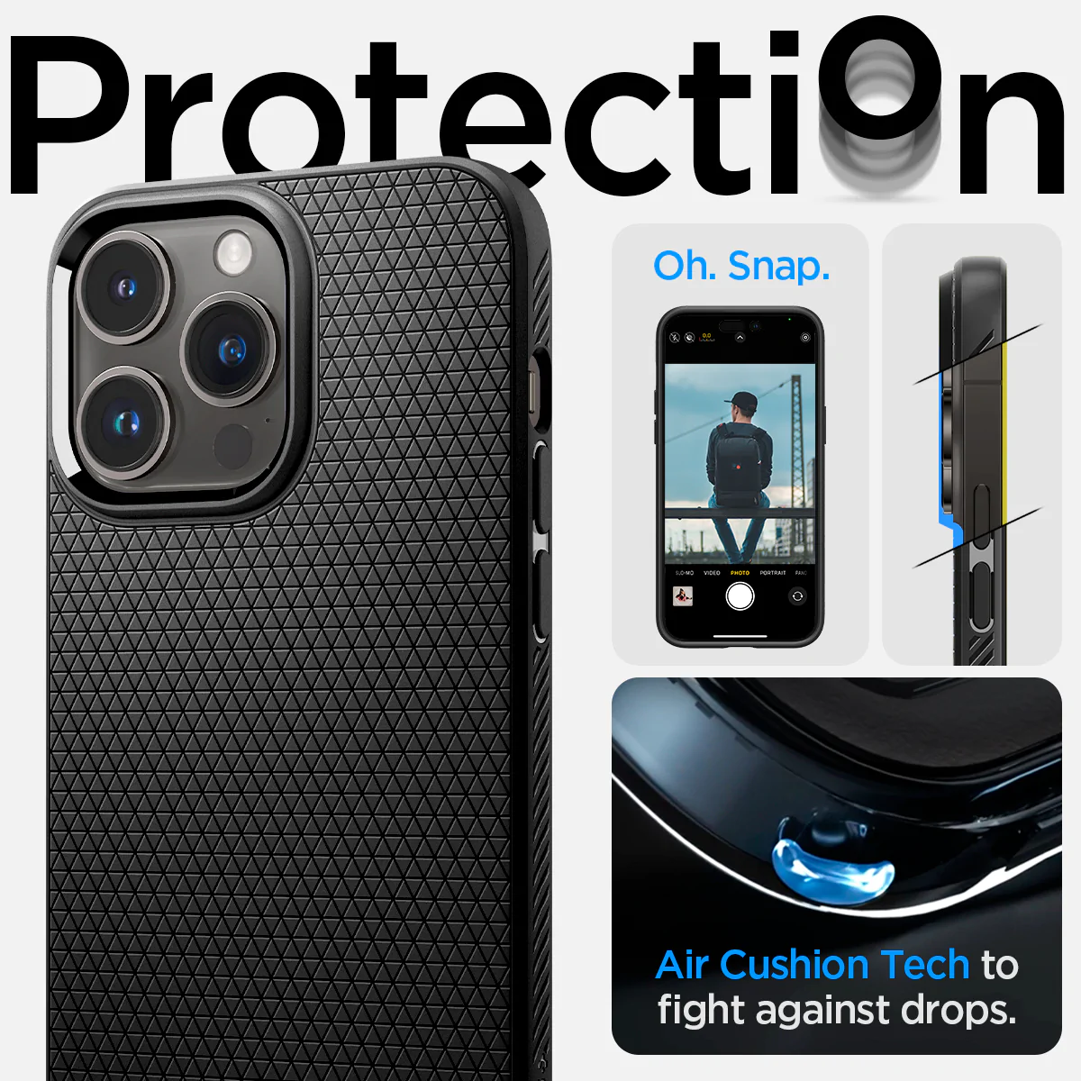 Spigen iPhone 14 Pro Max Liquid Air Series-Navy Blue