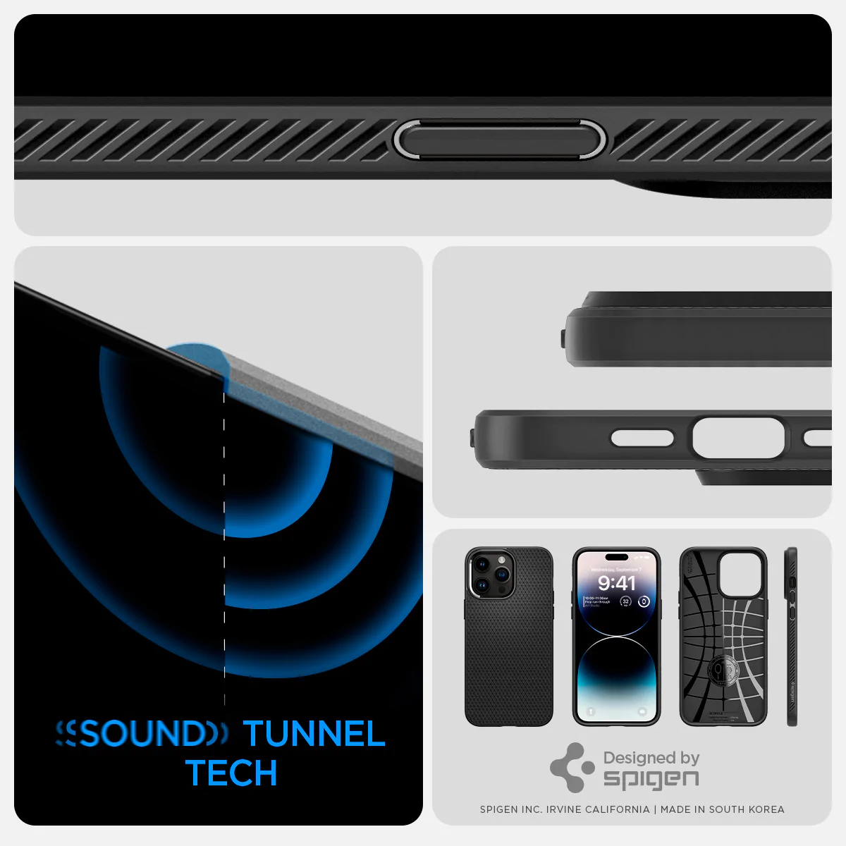 Spigen iPhone 14 Pro Max Liquid Air Series-Navy Blue