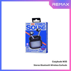 REMAX - COZYBUDS W35 Stereo Bluetooth Wireless Earbuds -  Purple