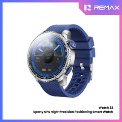 REMAX - Watch 32 Sporty GPS high-precision Positioning Smart Watch - Blue