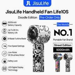 [ Pre-Order ] JisuLife -  ( Limited Doodle Edition ) Handheld Fan Life 10S (5000mAh) - Street Edition