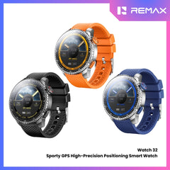 REMAX - Watch 32 Sporty GPS high-precision Positioning Smart Watch - Tarnish