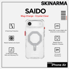 Skinarma - Saido Magsafe Case For iPhone Air - Crystal Clear