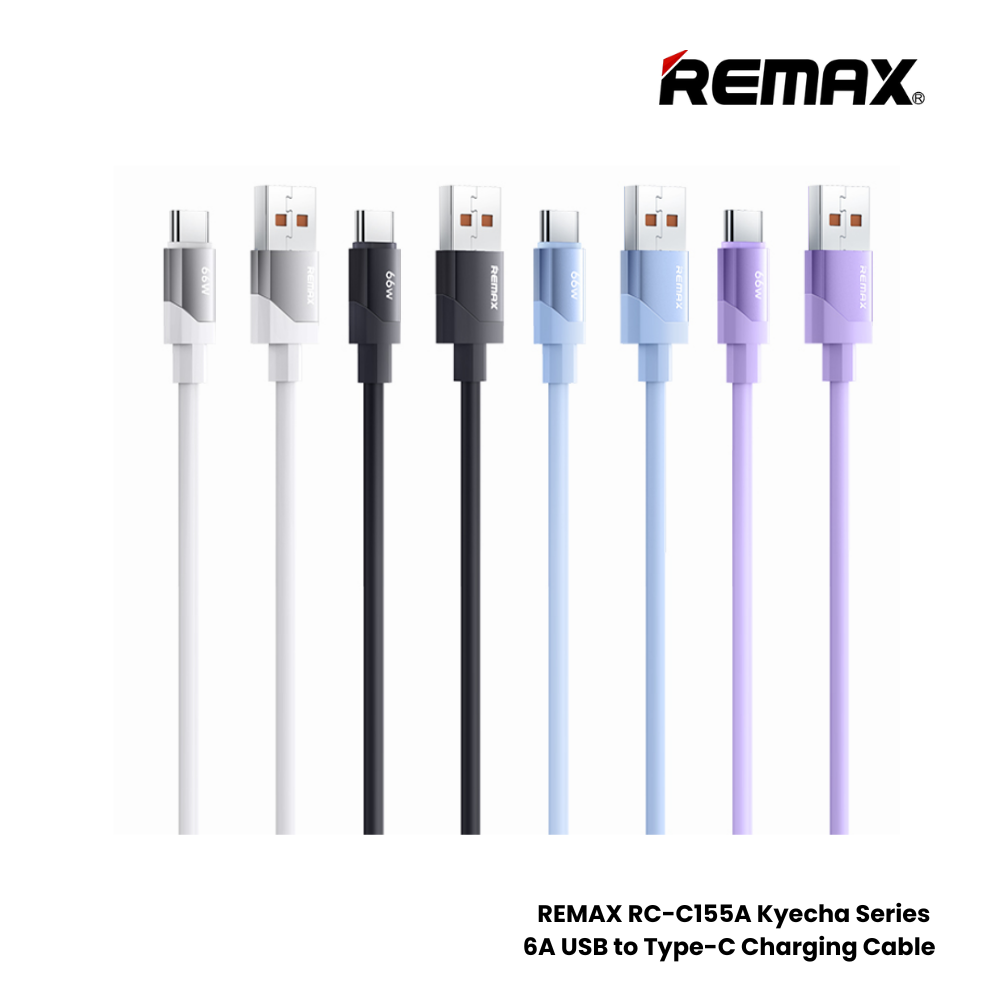 66W ( Type-C )-REMAX RC-C155A Kyecha Series 66W USB to Type-C Fast Charging Data Cable - Purple