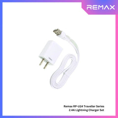 REMAX RP-U14 Traveller Series 2.4A Lightning Charger Set (1 USB) - White