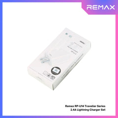 REMAX RP-U14 Traveller Series 2.4A Lightning Charger Set (1 USB) - White