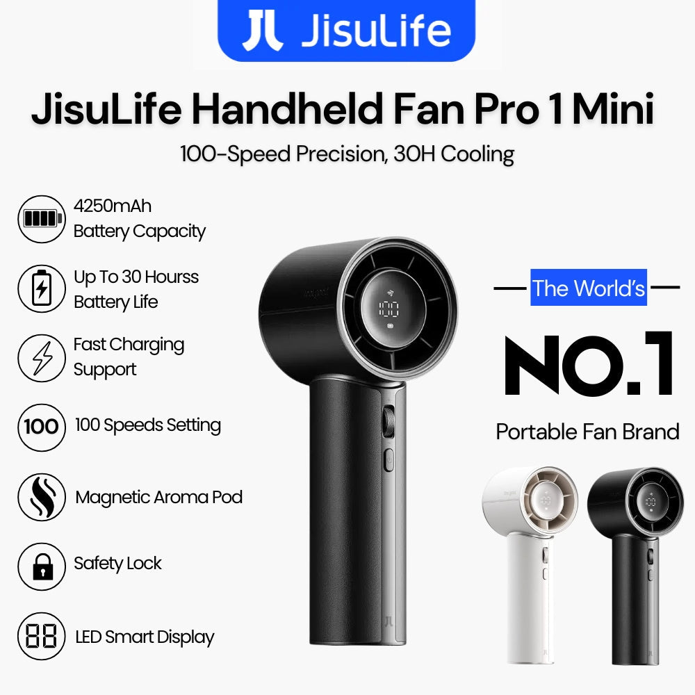 JisuLife - Handheld Fan Pro 1 Mini ( 4250mAh ) - Black