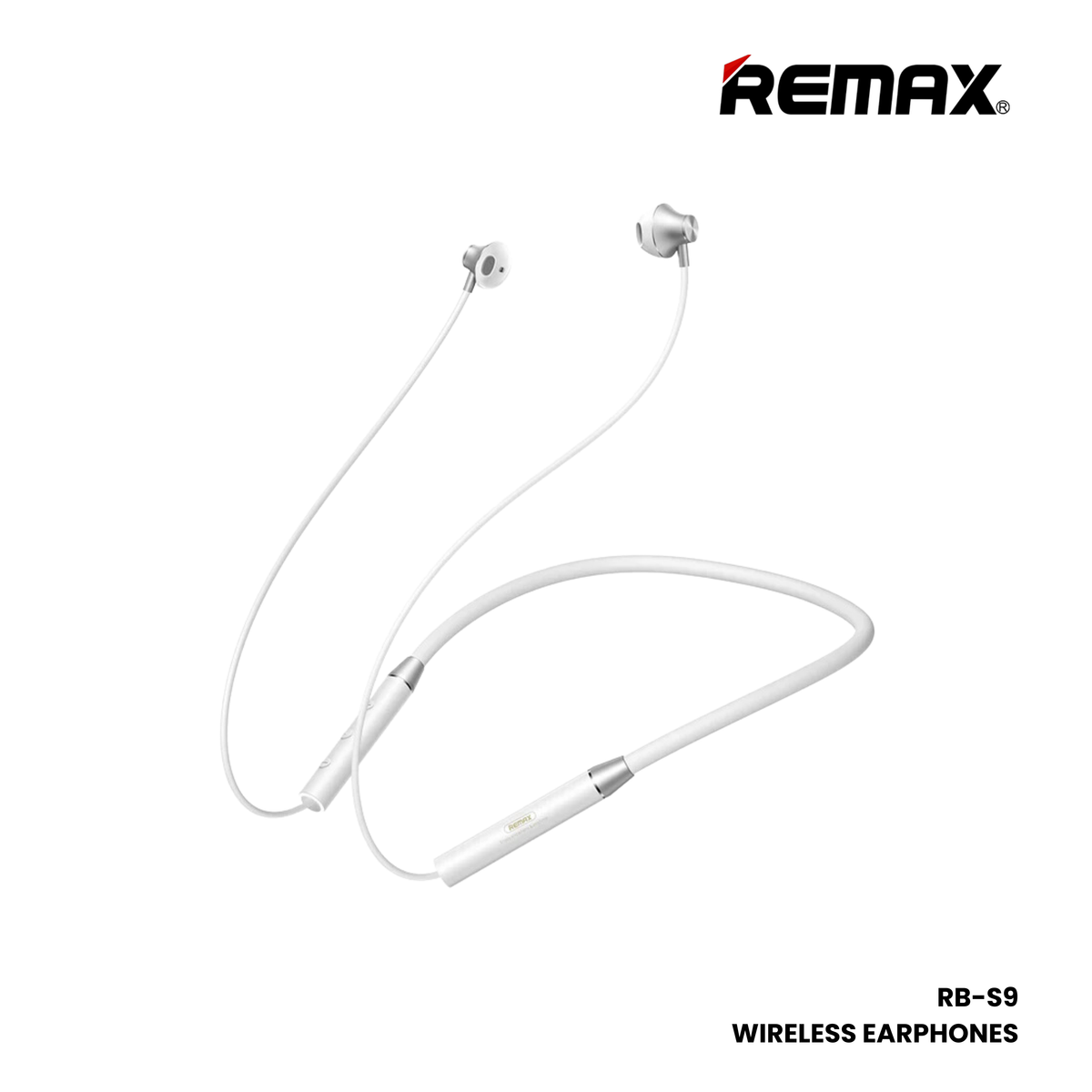 REMAX RB-S9 Neckband Wireless Bluetooth Earphone - White