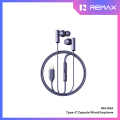 REMAX - RM-09A Type-C Capsule Wired Earphone - Blue