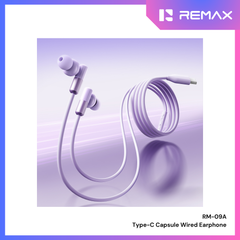REMAX - RM-09A Type-C Capsule Wired Earphone - Blue