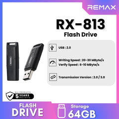 REMAX - RX-813 USB 2.0 Memory Stick ( 64GB ) - Black