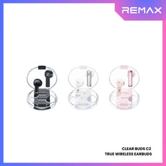 REMAX - Clear Buds C2 linung Series ENC Wireless Bluetooth Earbuds - White