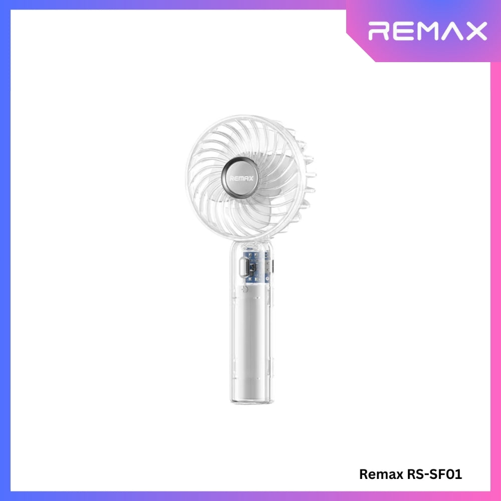 REMAX RS-SF01 Transparent Handheld Fan - Clear