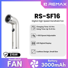REMAX - RS-SF16 Digital High Speed Handheld Fan - White