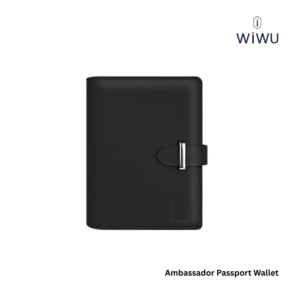 WIWU - Ambassdor Passport Wallet - Black