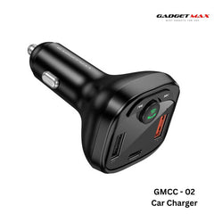 GADGET MAX - GMCC-02 45W FM Transmitter Car Charger - Black