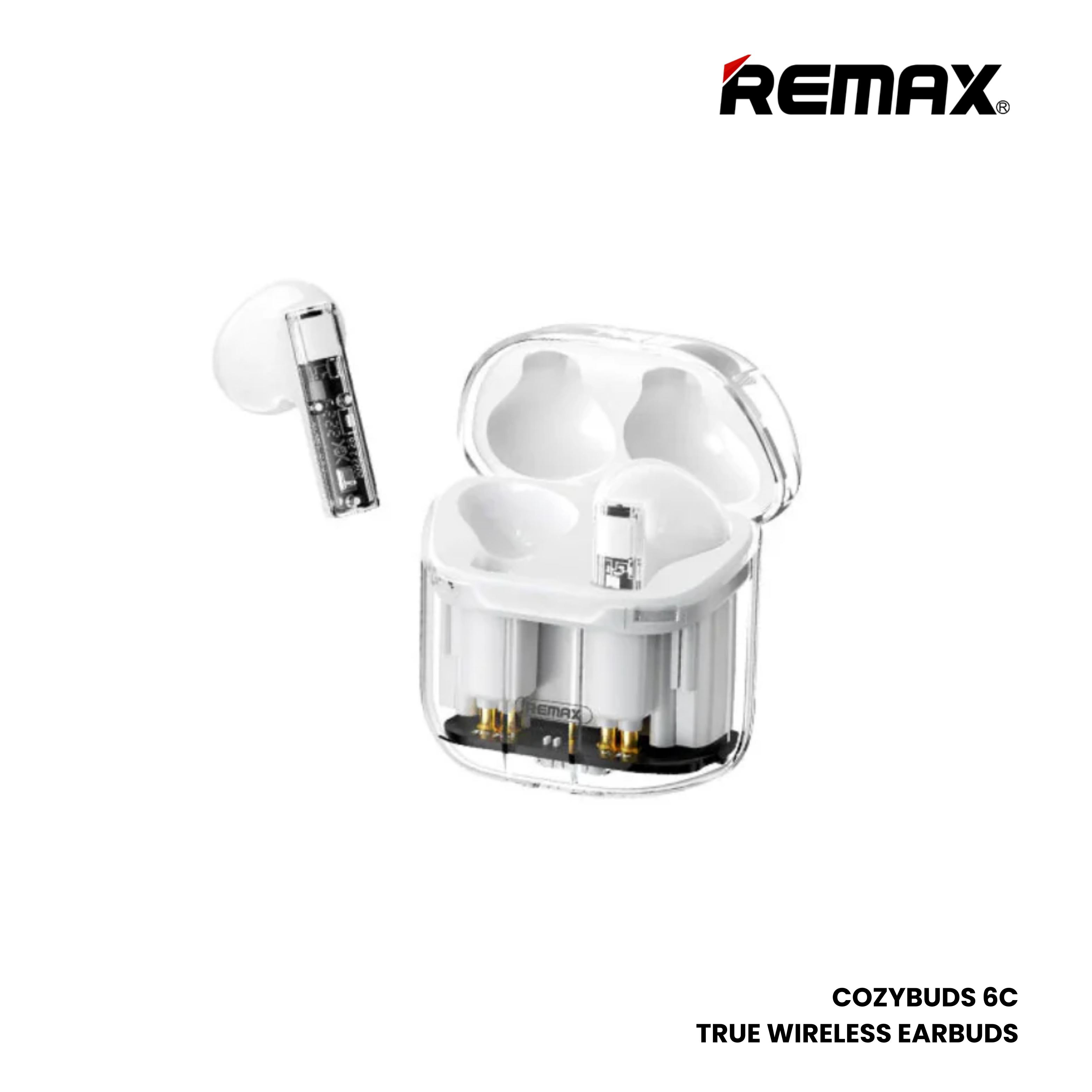 REMAX Cozybuds 6C Aurora Series Wireless Bluetooth Wireless Earbuds - Black