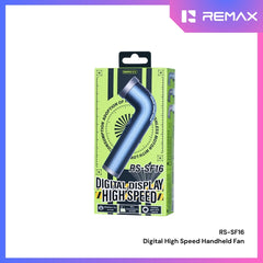 REMAX - RS-SF16 Digital High Speed Handheld Fan - Blue