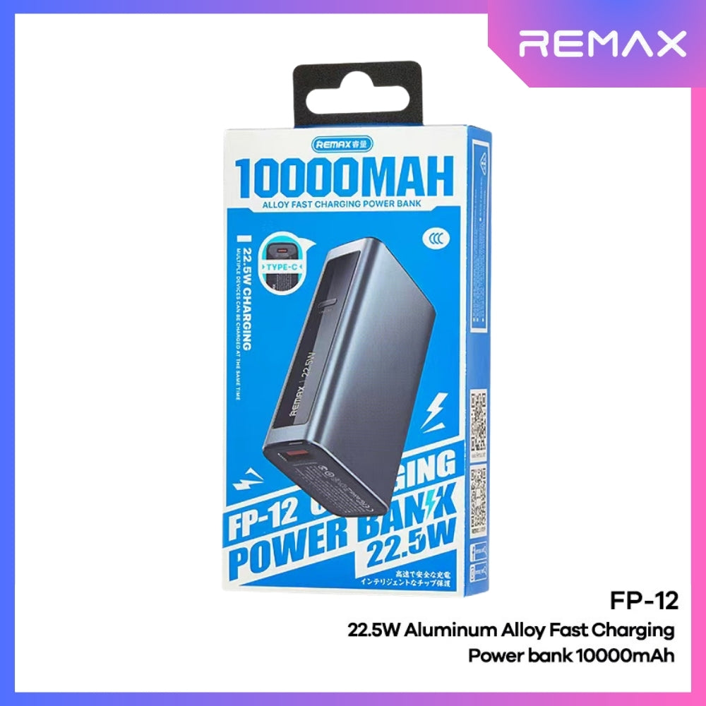 REMAX - FP-12 10000mAh PD+QC Fast Charging Power Bank ( PD20W+QC22.5W ) - Tarnish