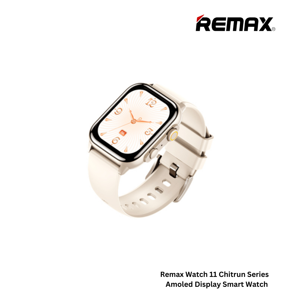 REMAX Watch 11 Chitrun Series Amoled Display Smart Watch - White Gold