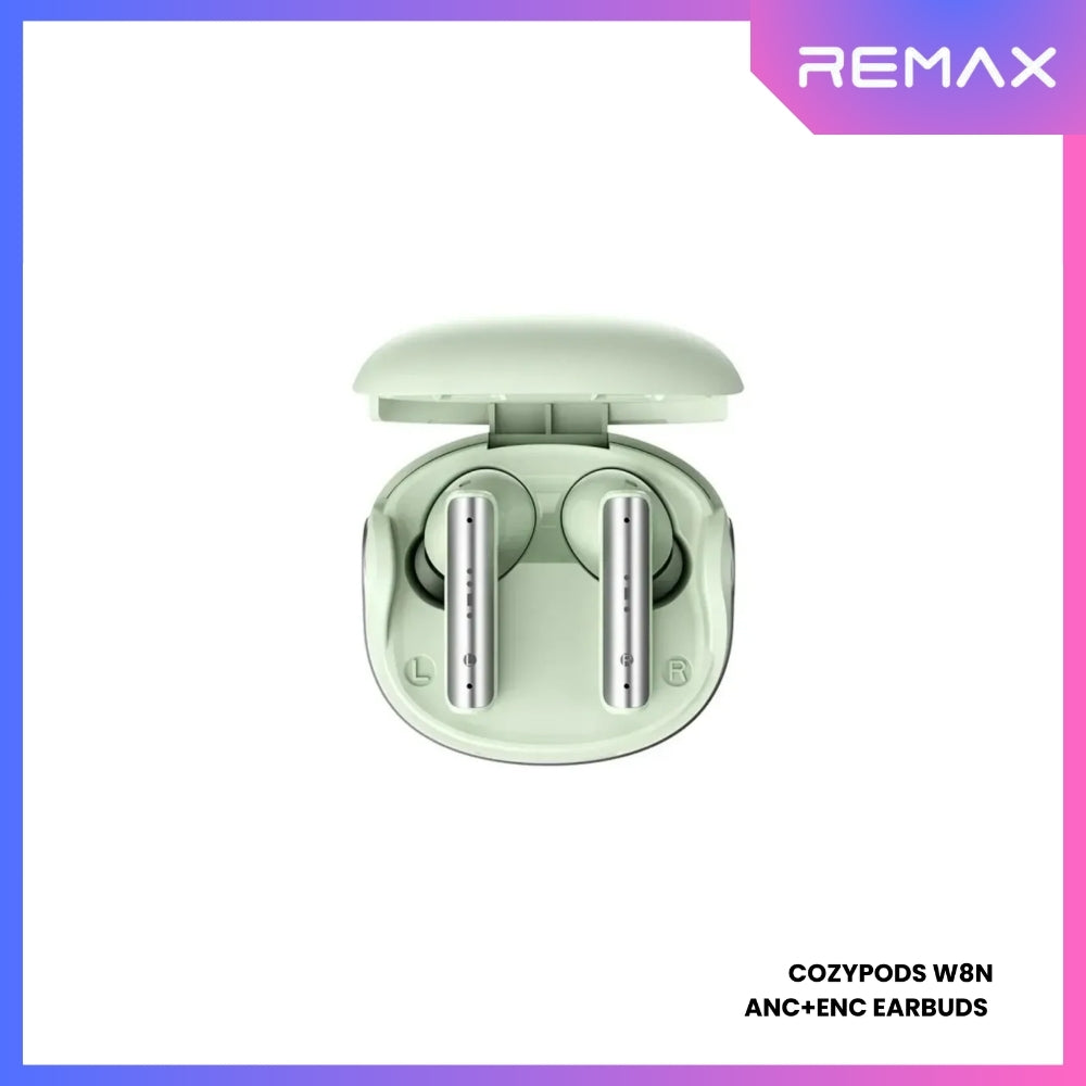 REMAX - COZYPODS W8N Vansiang Series ANC+ENC Bluetooth Wireless Earbuds - Green