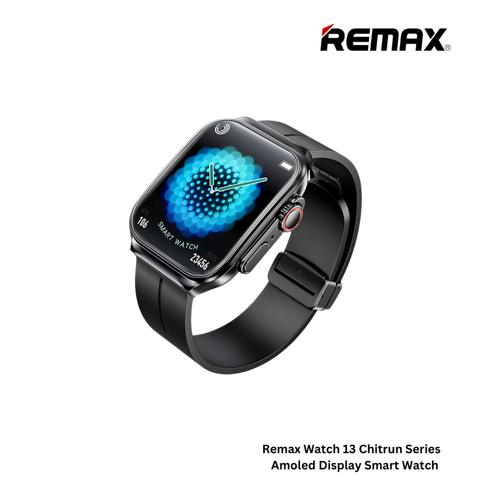 REMAX Watch 13 Chirei Series Amoled Display Smart Watch - Black