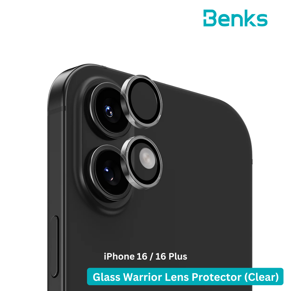 Benks (iPhone 16 / 16 Plus) GlassWarrior Lens Protector iP16/16 Plus