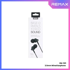 REMAX - RM-501 3.5mm Wired Earphone - Black