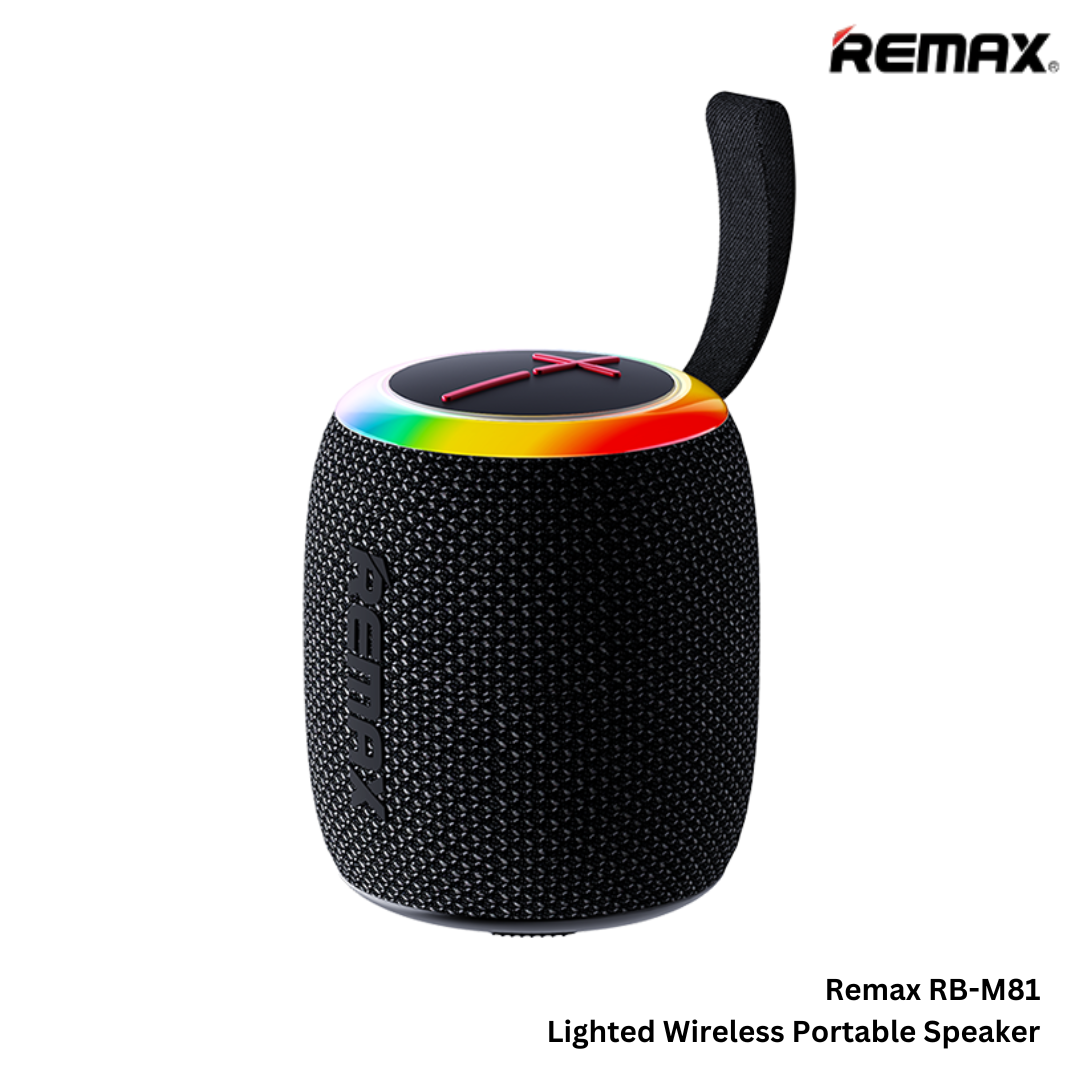 REMAX - RB-M81 Party Light Portable Wireless Bluetooth Speaker - Black