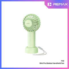 REMAX - F33 Mini Pro Bobbol Handheld Fan - Green