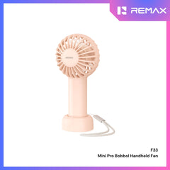 REMAX - F33 Mini Pro Bobbol Handheld Fan - Pink