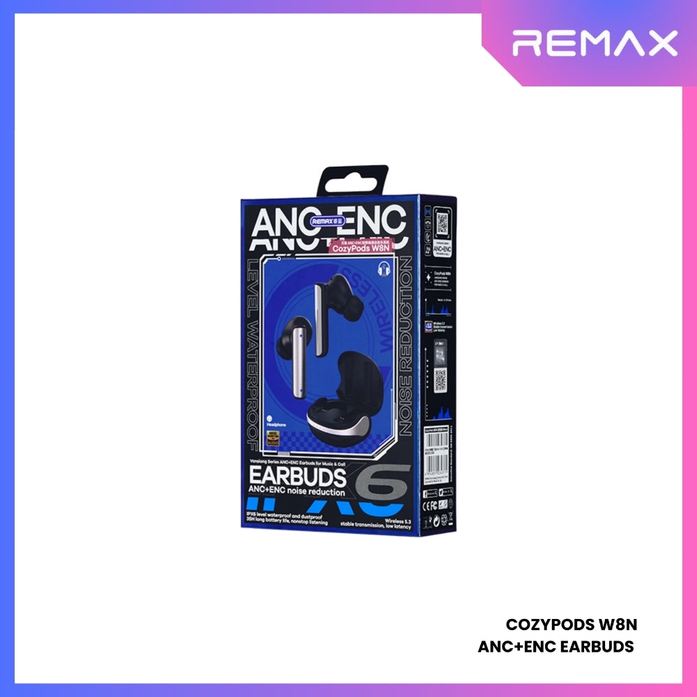 REMAX - COZYPODS W8N Vansiang Series ANC+ENC Bluetooth Wireless Earbuds - Green