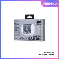 REMAX - GAMEBUDS G6 Interstellar Series ENC Gaming Bluetooth Wireless Earbuds - White