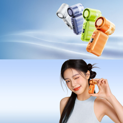 Remax-RS-SF25 MINI Luggage Handheld Mini Fan - Blue