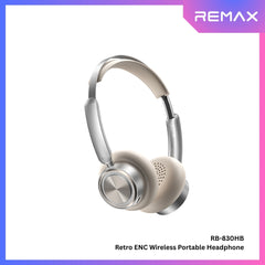 REMAX - RB-830HB Retro Wireless Portable Headphone - Gold