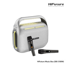 HiFuture - Music Box 200 Bluetooth Wireless Speaker ( 100W ) - Silver