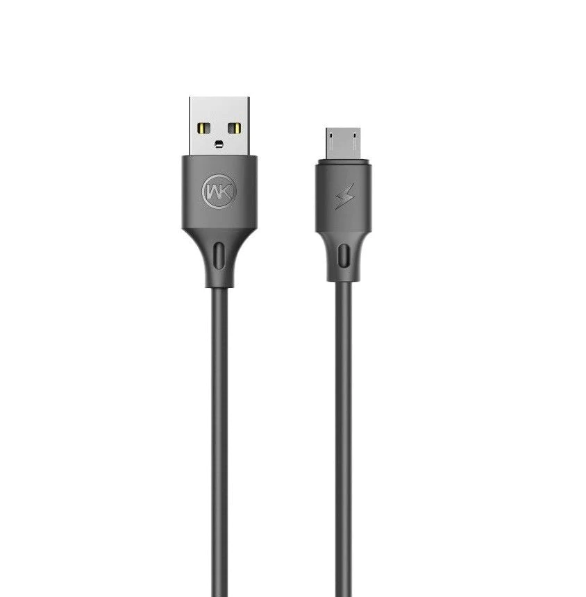 WK WDC-092M MICRO FULL SPEED PRO DATA CABLE FOR MICRO 2.4A (2M) - Black