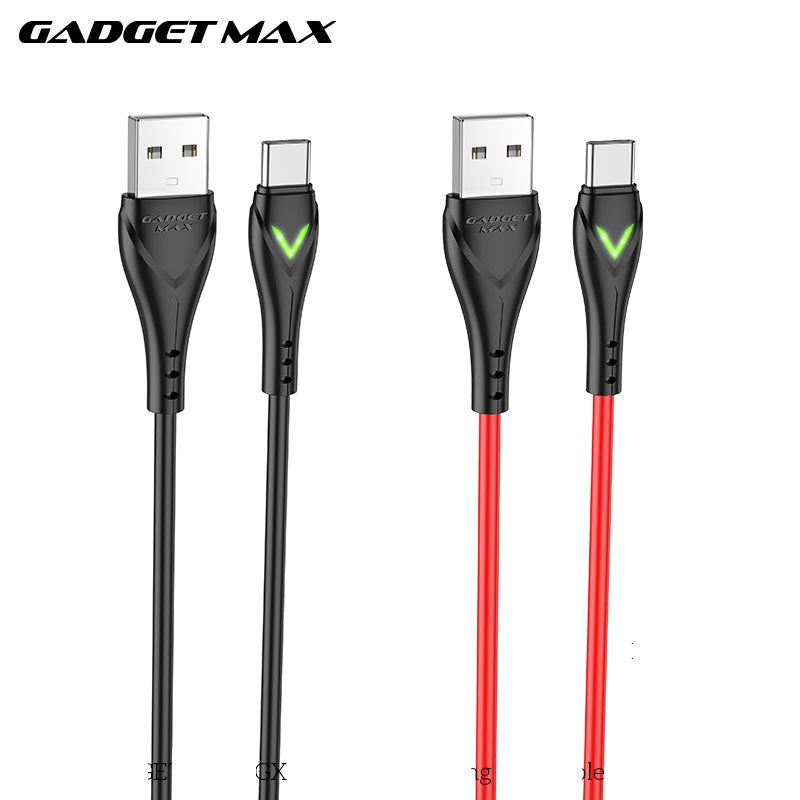 GADGET MAX GX08 TYPE-C 3A CHARGING DATA CABLE FOR TYPE-C (3A)(1M) - RED