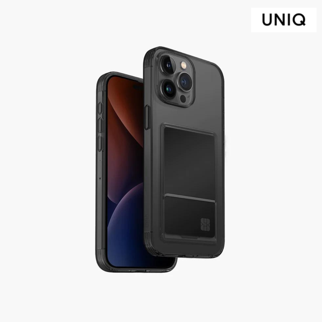 UNIQ iPhone 15 Pro Max  Air Fender ID Case - Grey Tinted