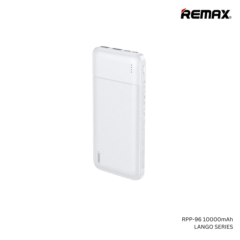 REMAX  RPP-96 10000MAH LANGO SERIES POWER BANK, PowerBank 10000mAh,10000mAhpowerbank -White