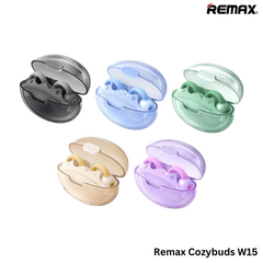 REMAX Cozybuds W15 Crystal Series Transparent Clip On True Wireless Earbuds(Purple)