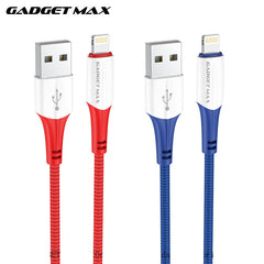 GADGET MAX GX06 IPH 2.4A FAST CHARGING EXQUISITE & PRACTICAL DATA CABLE FOR IPH (2.4A)(1M) - RED